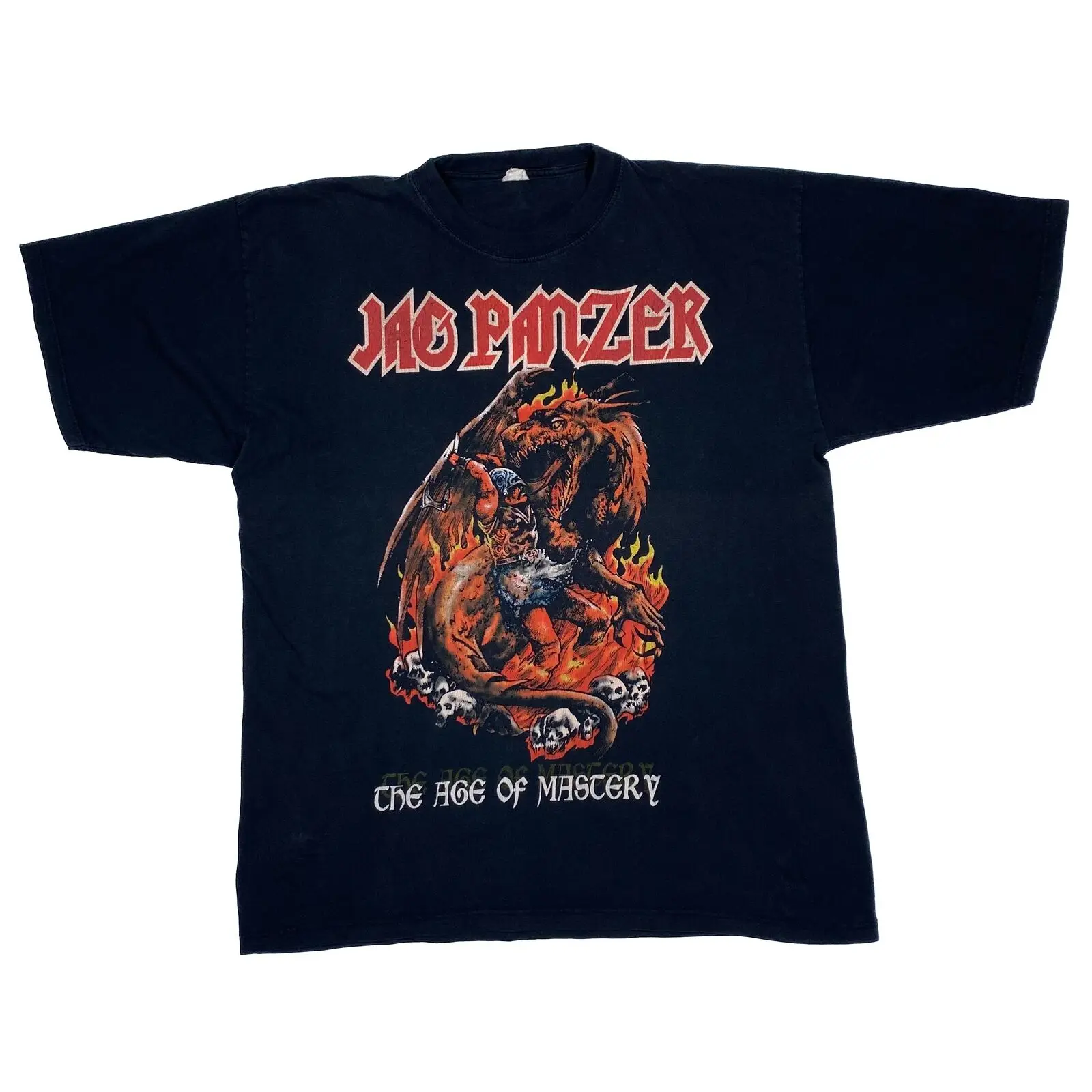 JAG PANZER “The Age Of Mastery” European Tour 1998 Power Metal Band T-Shirt XL