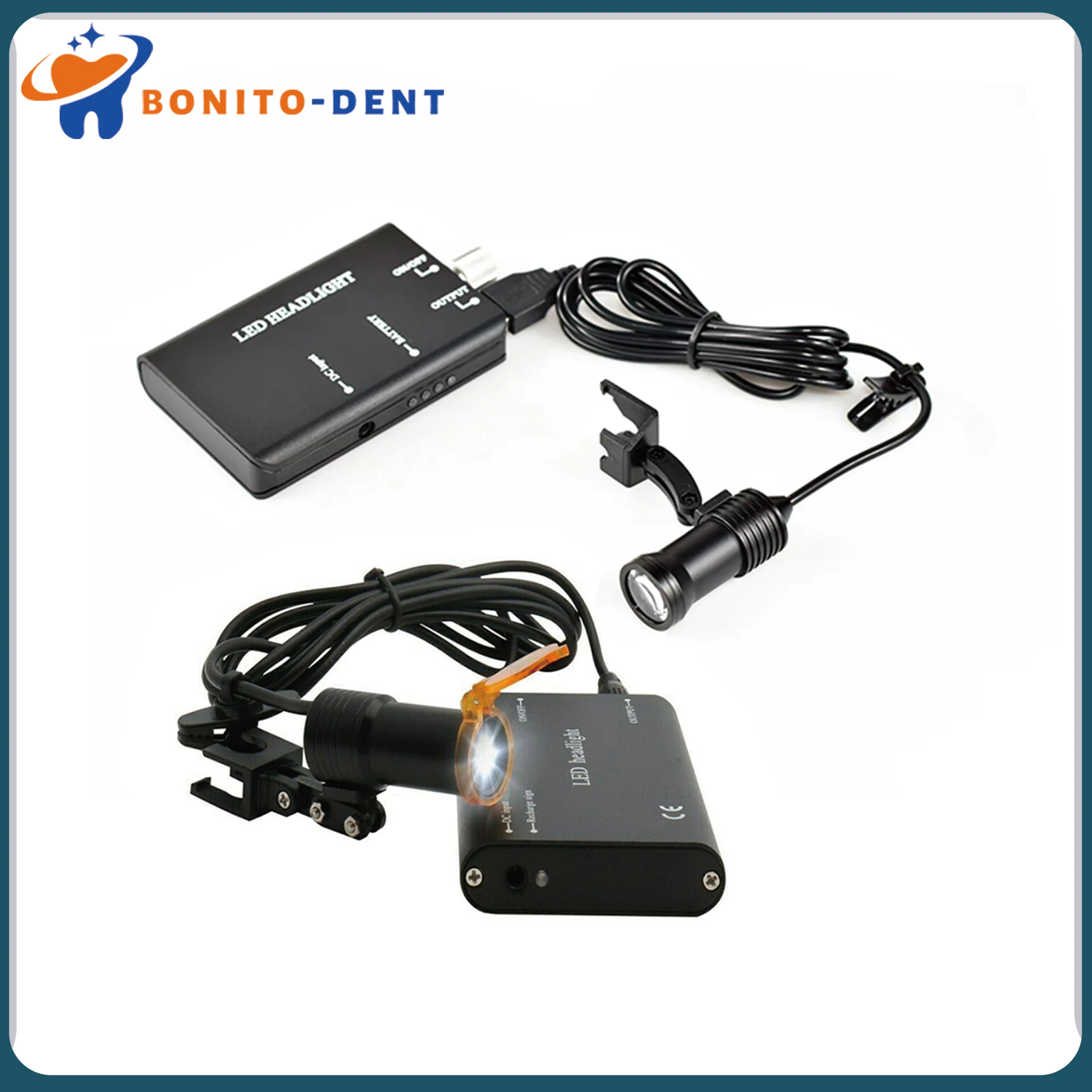 Dental Headlight LED 5W Medical Surgical Binocular Magnifier Lamp with Filte