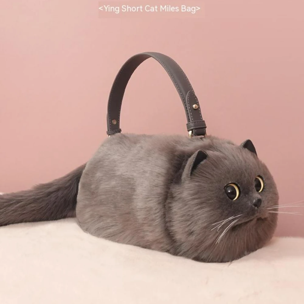 Imagem -02 - Bolsa Artesanal de Boneca Gato para Menina ir Coração Nicho Prática Sênior Uma Variedade de Maneiras de Usar Bonito Presente de Aniversário