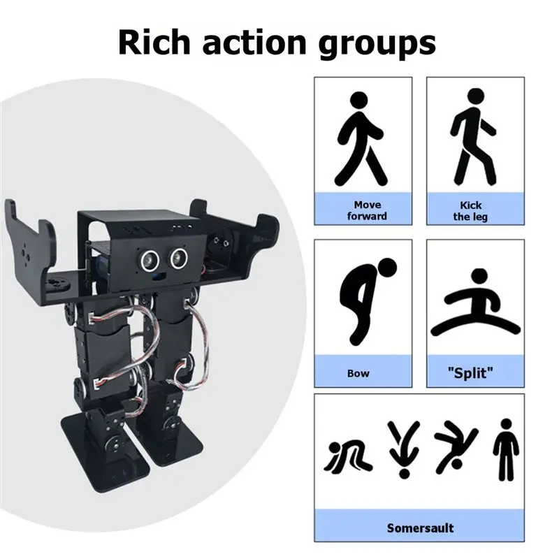 Bipedal Robot AI Vision Two-Wheeled Differential Speed Vehicle SALM Mapping Supports Graphical Programming