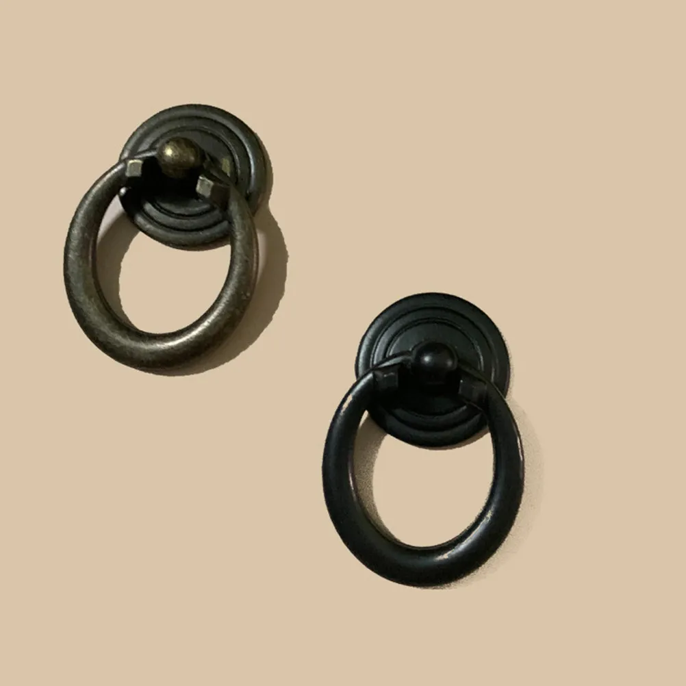 10Pcs Black Round Cabinet Knobs Zinc Alloy Drawer Pulls for Kitchen Cabinets Wardrobes Dressers Easy Install Stylish Hardware