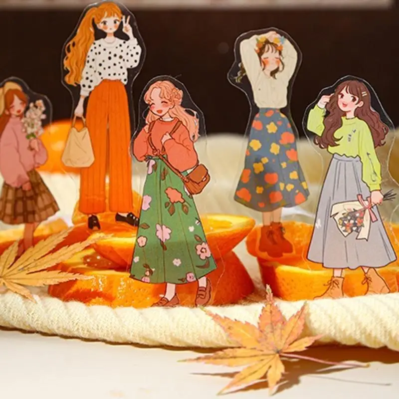 

D08B Многофункциональная наклейка на катушке с разноцветными апельсинами, дизайн для девочек, безопасный альбом с наклейками, и