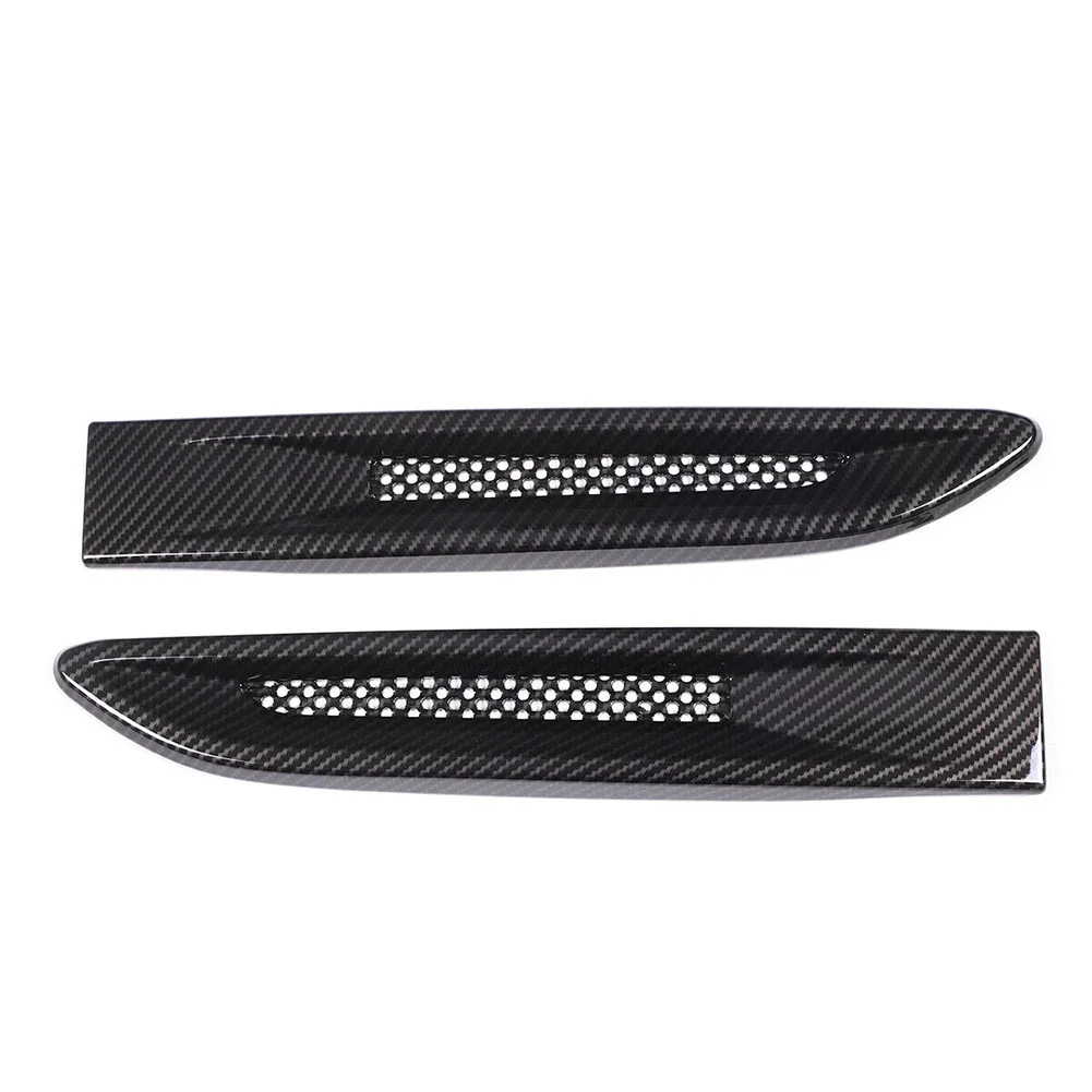 2Pcs External Side Fender Air Vent Outlet Trim for Jaguar Fpace XE XF X761 2016 to 2019 Years Plastic Construction