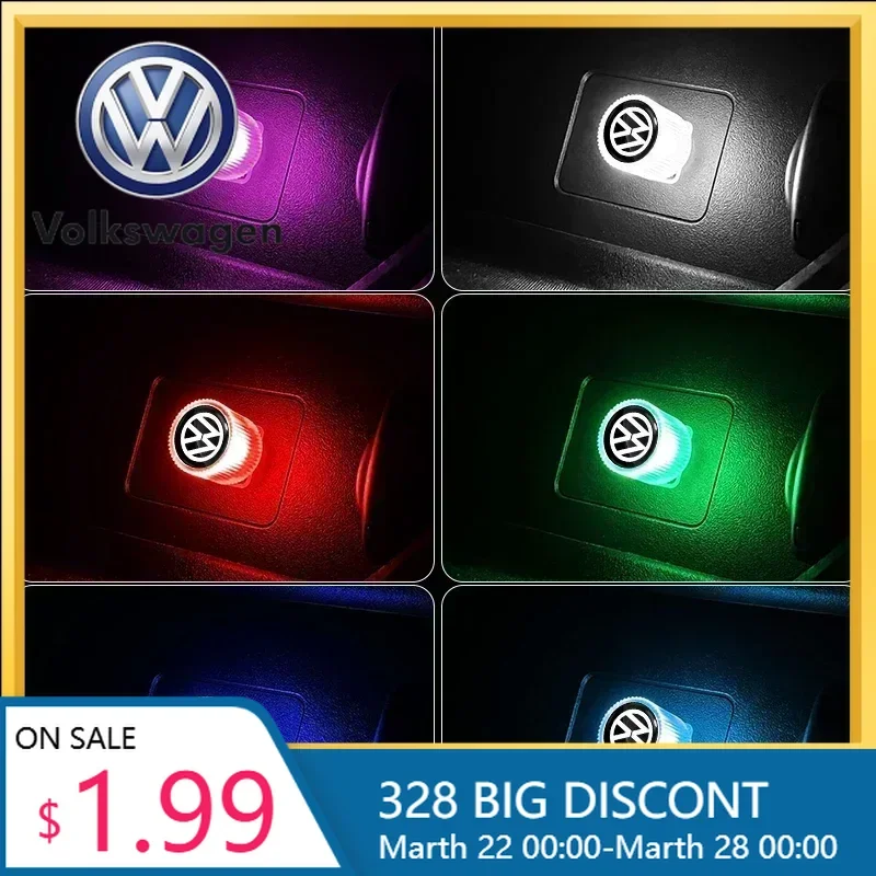 

New B6 For Volkswagen New Car USB LED Light Car Interior Atmosphere Light Car Accessories For Volkswagen VW GTI Rline R Pol