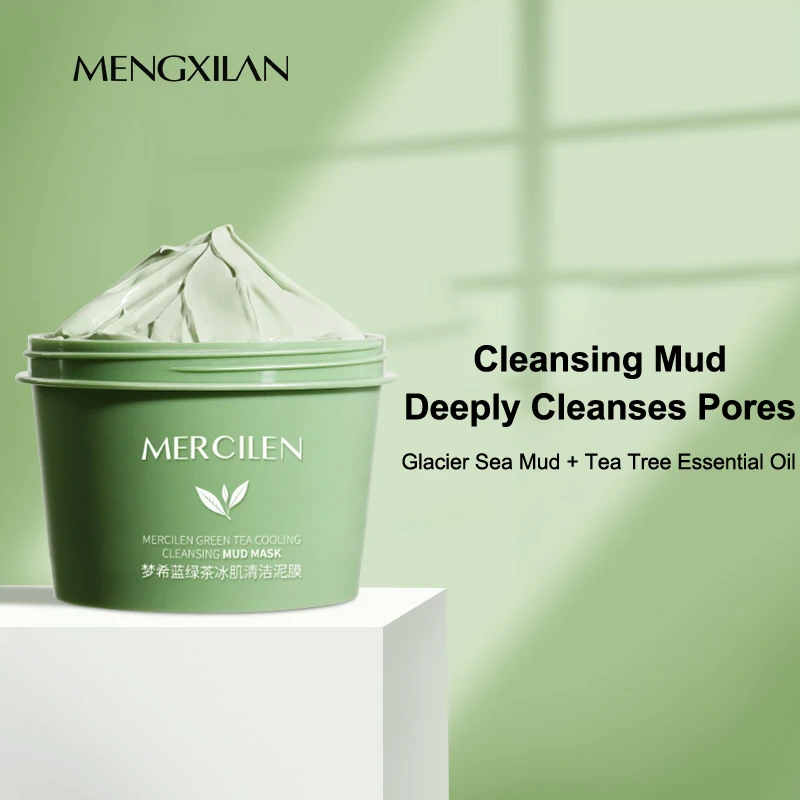 mascara-de-lama-de-cha-verde-mercilen-para-limpeza-hidratacao-controle-de-oleosidade-e-remocao-de-cravos-com-aplicador