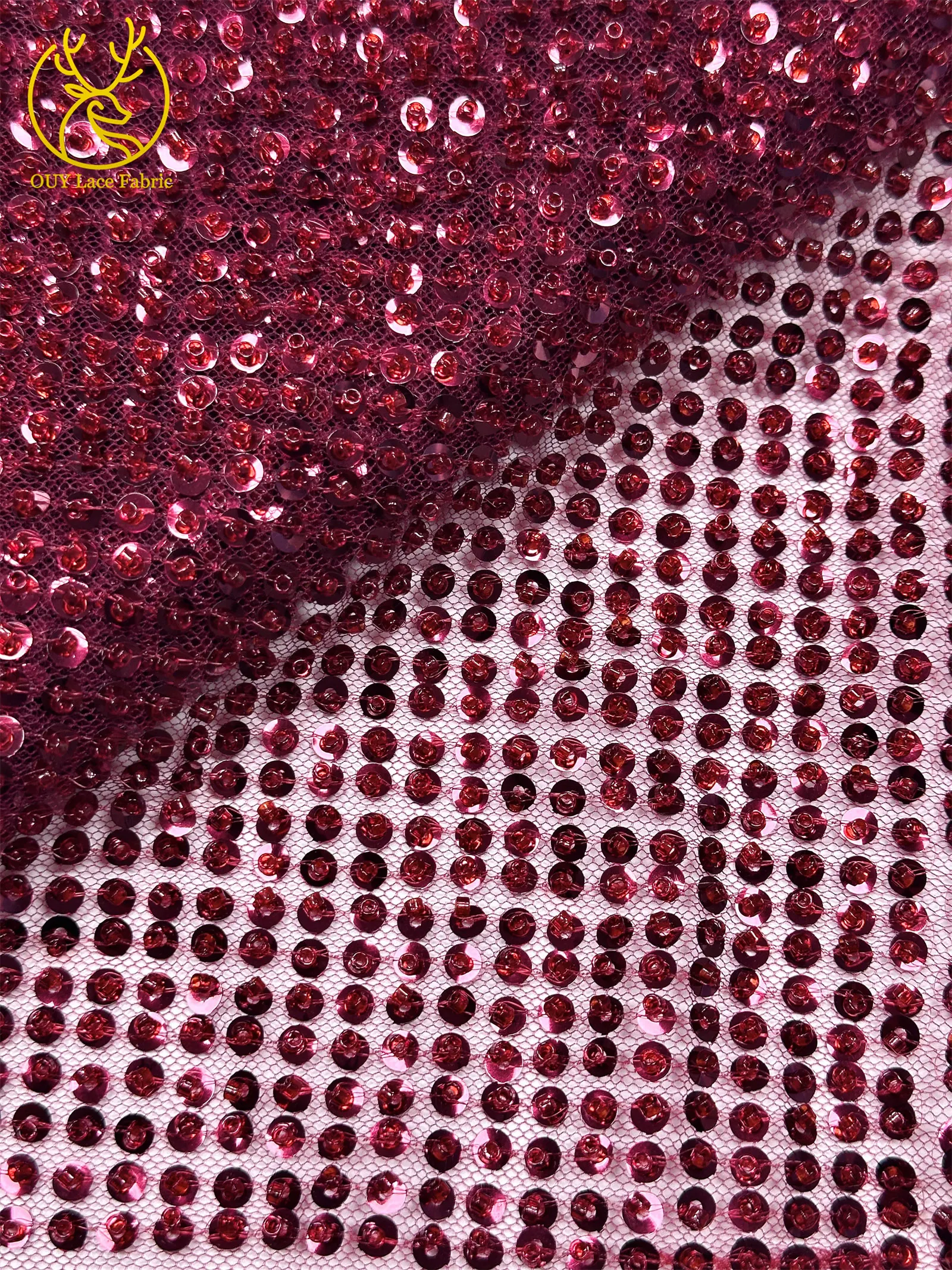 Eleganter französischer Mesh-Tüll-Spitzenstoff 2026 Nigerianischer vollständig perlenbesetzter runder Pailletten-Spitzenstoff für luxuriöse Abendkleider und Hochzeitsfeiern – Detail 24