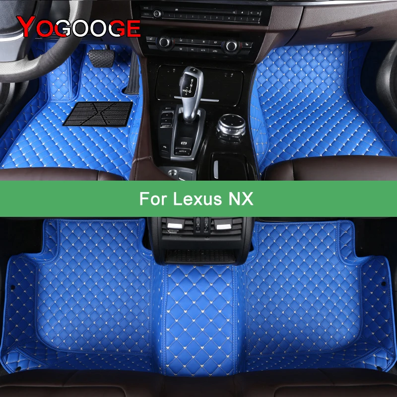 

YOGOOGE Custom Car Floor Mats For Lexus NX NX200t NX250 NX300 NX300h NX350 NX350h NX450h Auto Carpets Foot Coche Accessorie