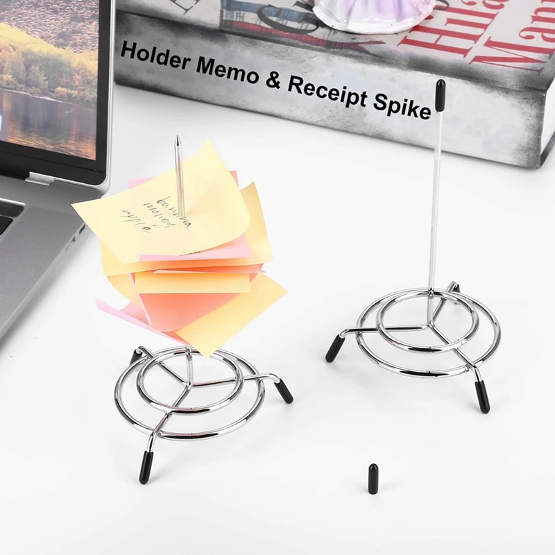 Support de Stabber de Ticket, Broche de Contrôle, Fourchette à Billets, 4 Pièces