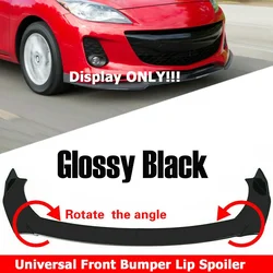 4PCS Front Bumper Lip Spoiler Side Splitter Chin Body Kit Guards Deflector  For Mazda 2 3 5 6 CX-3 CX5 2008-2021 Car Accessories