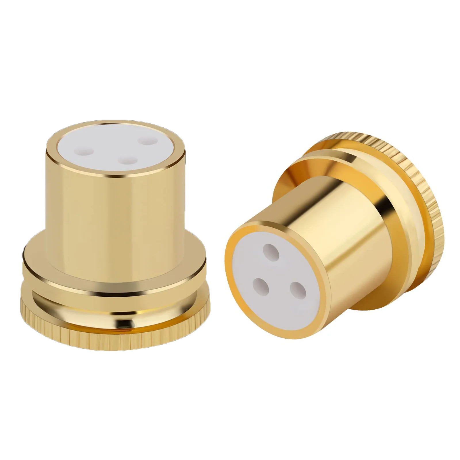XLR Female Plugs - 2 Pack with Dust Caps, Shorting Plugs, Shielding Caps - Noise Stopper Dust Proof Protectors for Audio