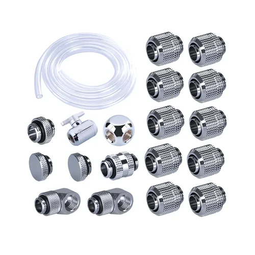 Imagen 2 del producto Azieru-Kit de accesorios de refrigeración por agua, conjunto de tubo de compresión de mano suave, Conector de junta, tubo de manguera, interruptor