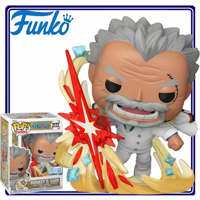 Figura Coleccionable de Vinilo Funko POP One Piece Monkey D. Garp, Adorno Decorativo, Regalo para Fanáticos del Anime, Exclusivo para Exhibición en Escritorio