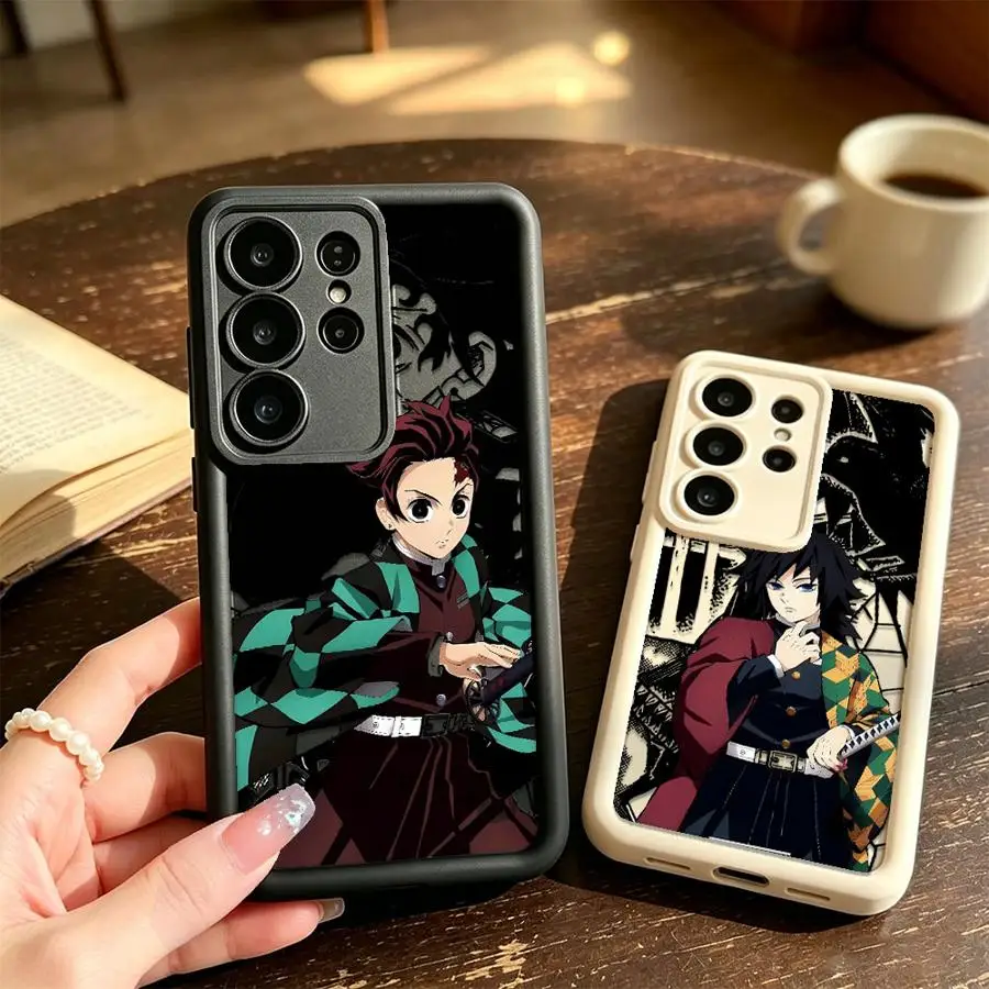 Phone Cover Case for Samsung Galaxy S26 Ultra S22 S25 S23 FE S24 Plus S25 Edge S24Ultra S20FE S21 Anime Demons Slayer