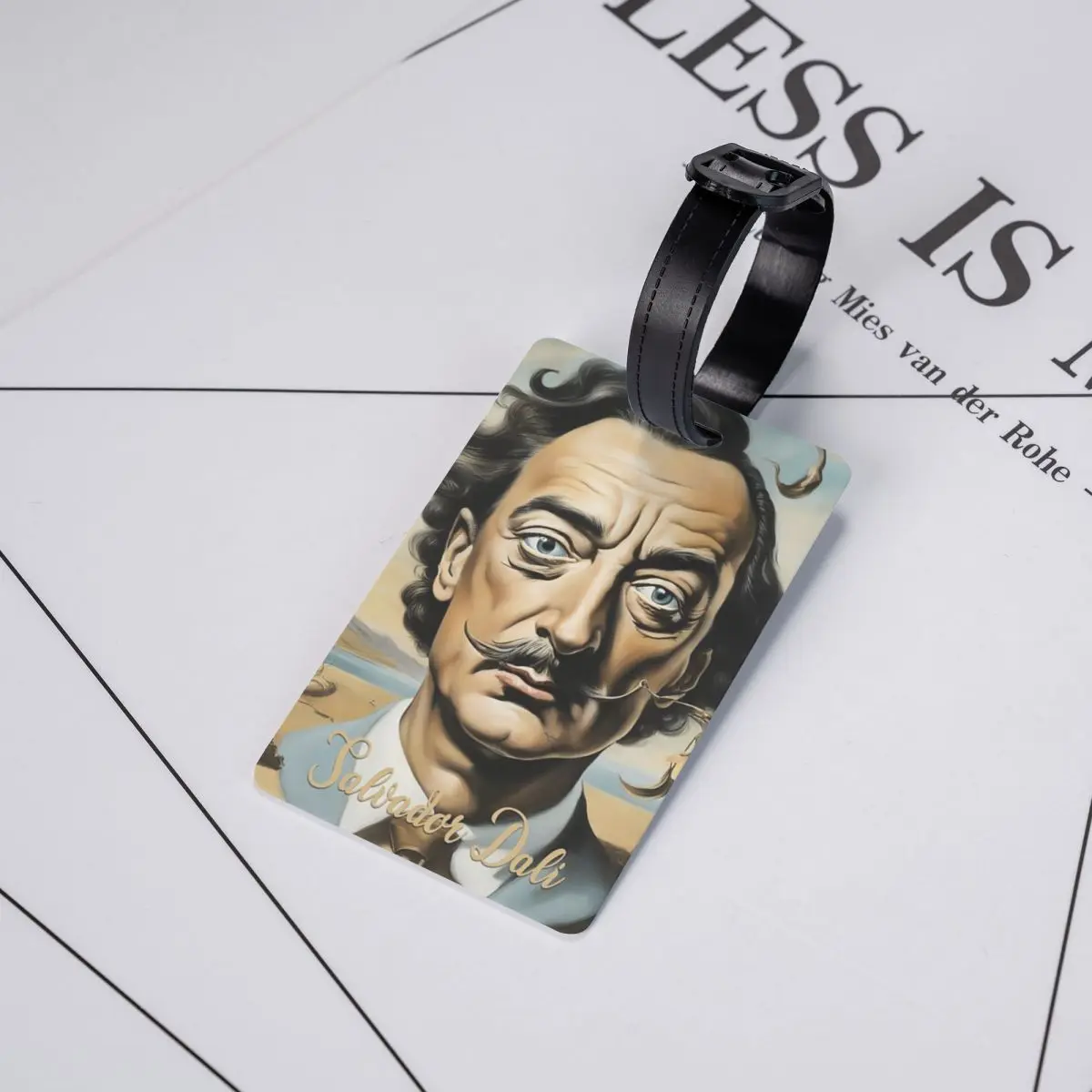 

Бирки для багажа Сальвадора Дали, аксессуары для чемоданов, этикетки для путешествий, держатели для багажных бирок, именные бирки с адресом