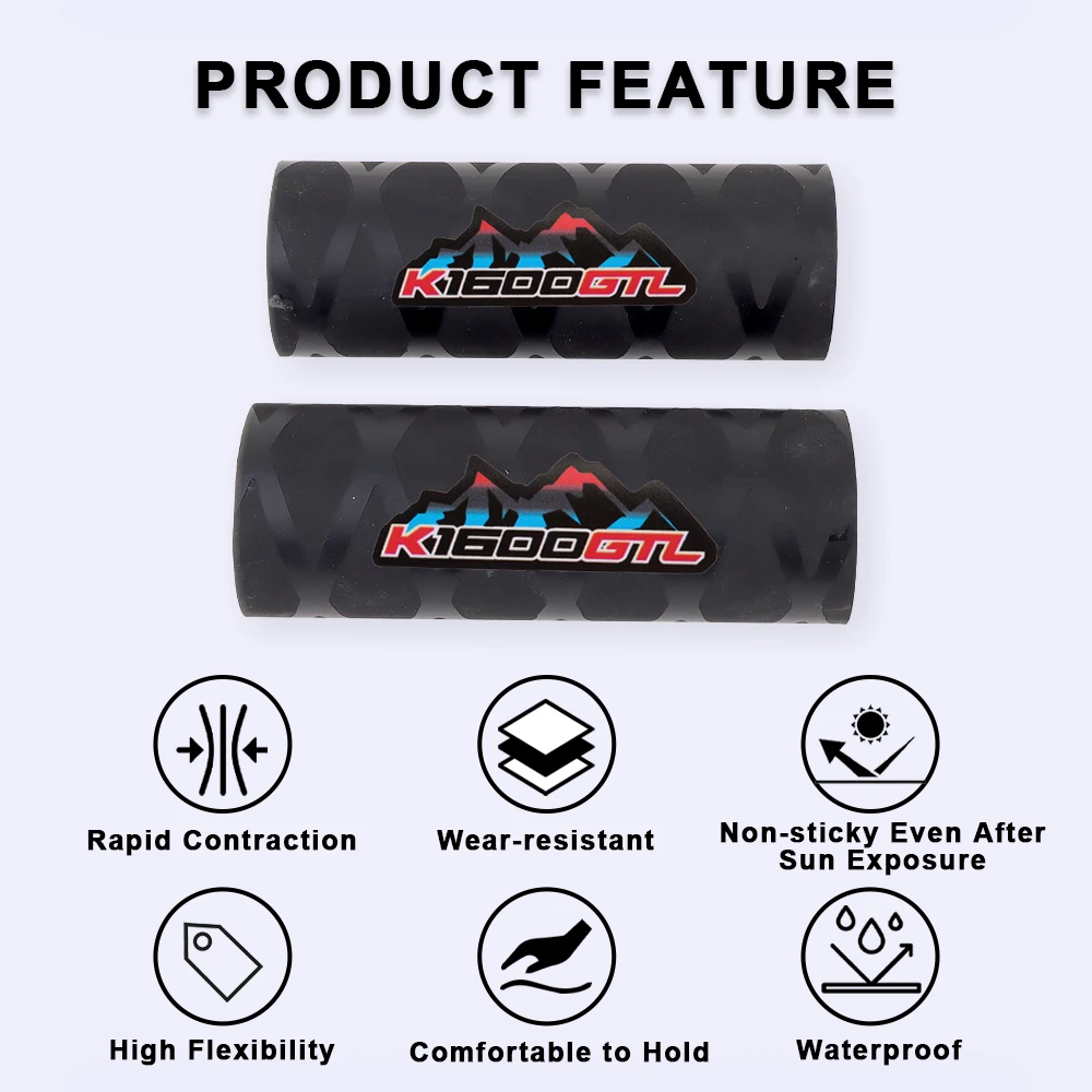 For BWM K 1600 GTL K1600GTL K1600 GTL 2011-2025 Heat Shrinkable Handlebar Grips Glove Motorcycle Handle Bar Cover Accessories