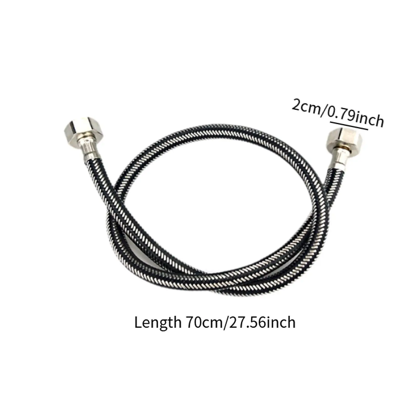 Flexible Shower Head Hose 70cm Flexible Pipe for Faucet Kitchen Basin Shower