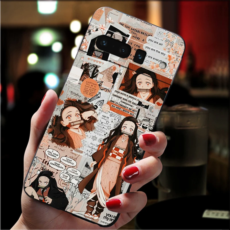 

Phone Case For Google Pixel 10 9 Pro XL 9A 8 7 6 Pro Pixel 8A 7A 6A Pixel 8 7 6 5 Demon Slayer Anime