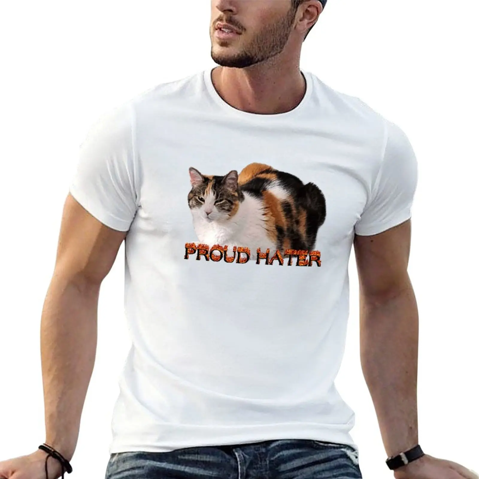 Proud Hater Cat T-Shirt Sun Protective Outdoor Tee Top