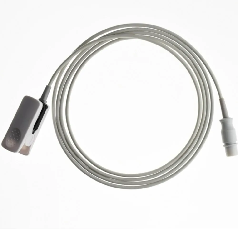 ل S * المختنق Round7pin مراقبة المريض الطفل إصبع كليب قرط كبس سيليكون كابل طويل قابلة لإعادة الاستخدام الأكسجين Spo2 الاستشعار #1