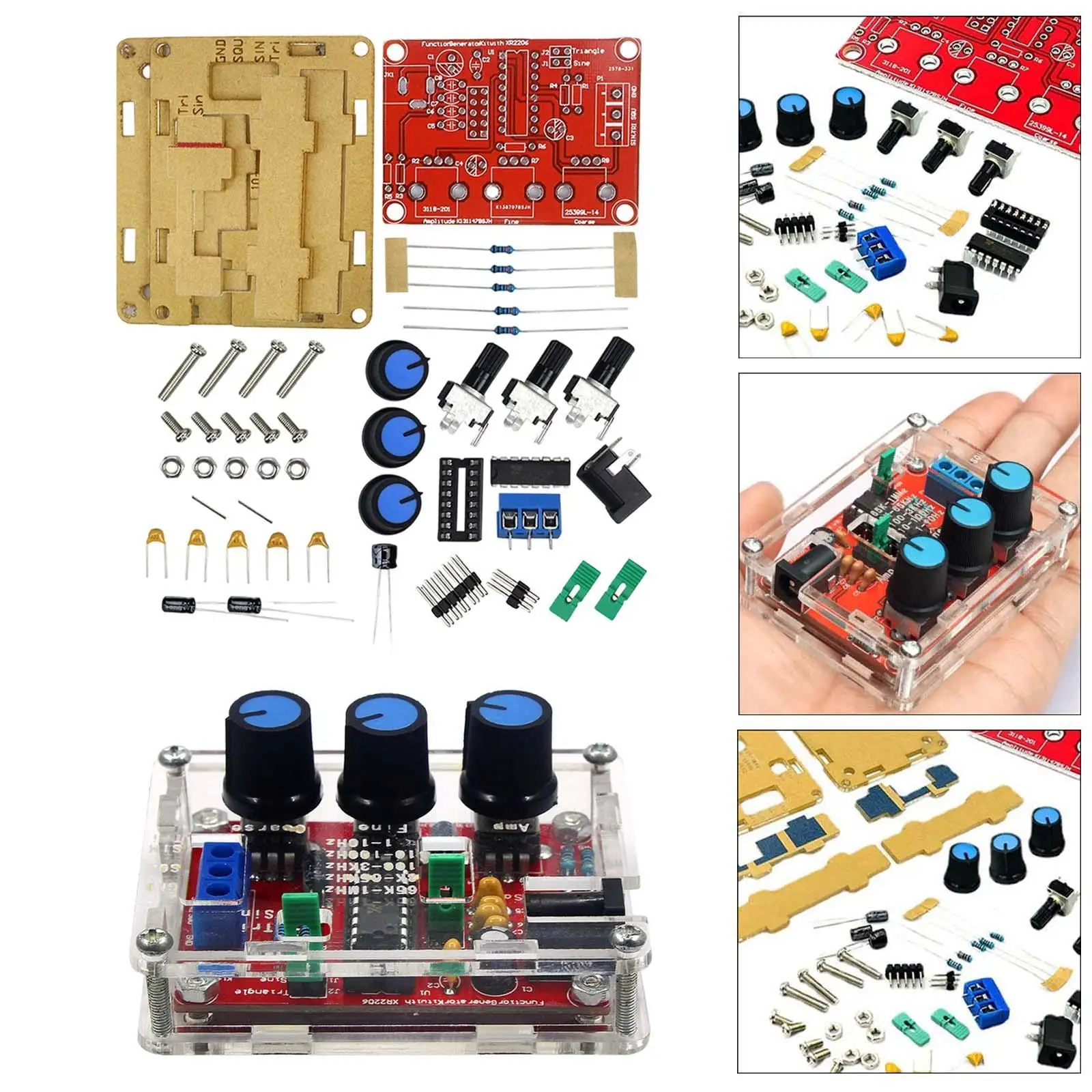XR2206 Function Signal Generator Sturdy 1 Hz-1 MHz for Hobbyists