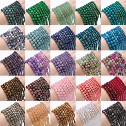 Natural Stone Beads Blue Tiger Eye Agate Turquoise Rose Quartz lapis Jade Round Loose Beads for Jewelry Making DIY Bracelet