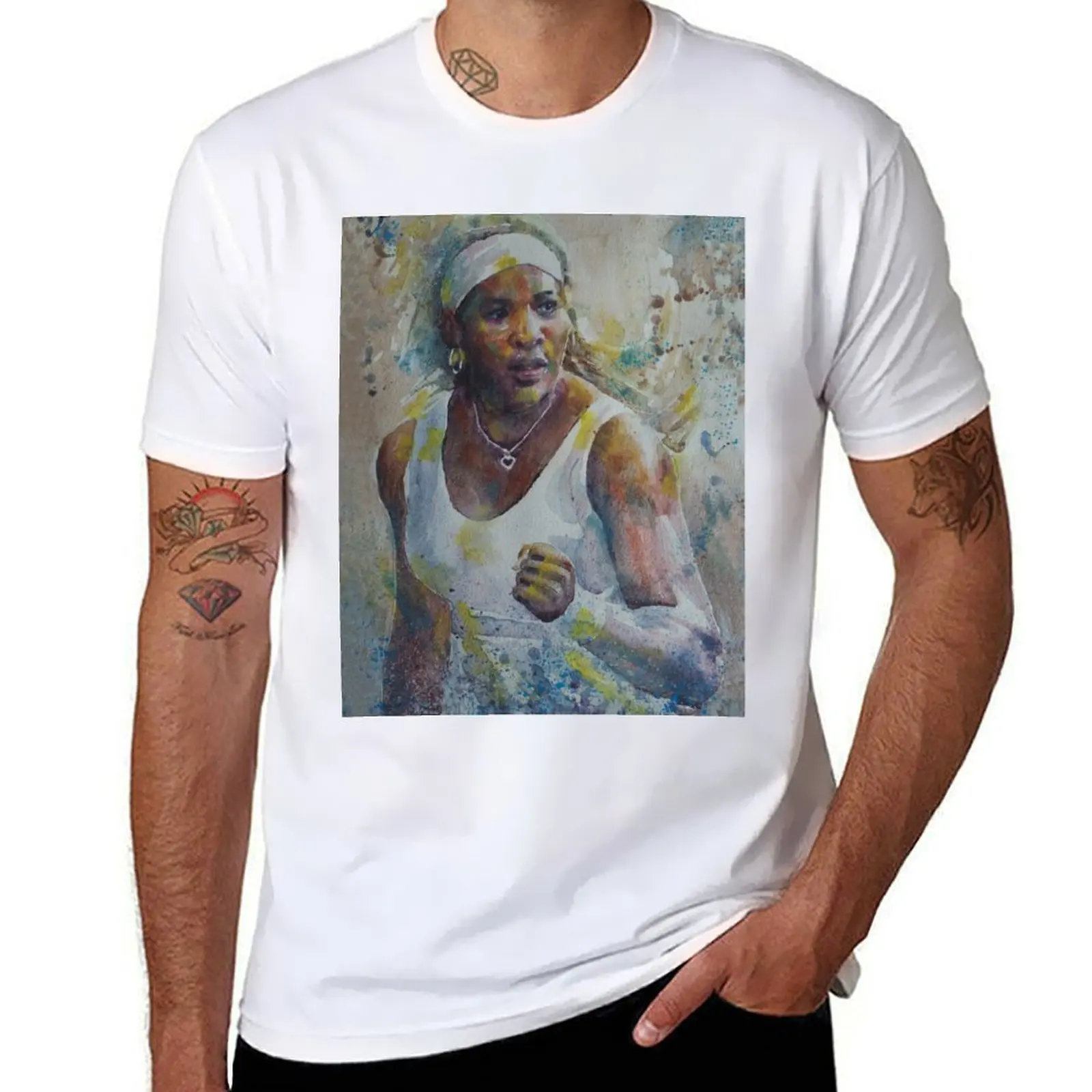 

Serena Williams - Portrait 5 T-Shirt funny t shirts dark humor t shirt for man T-Shirt