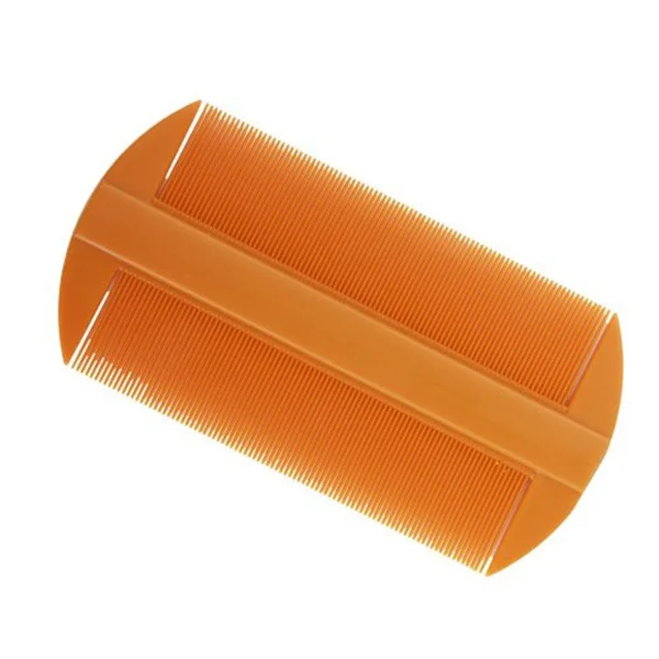 

12 шт., антистатические расчески с двумя краями и мелкими зубьями, коричневая пластиковая расческа для удаления блох для влажных и сухих волос