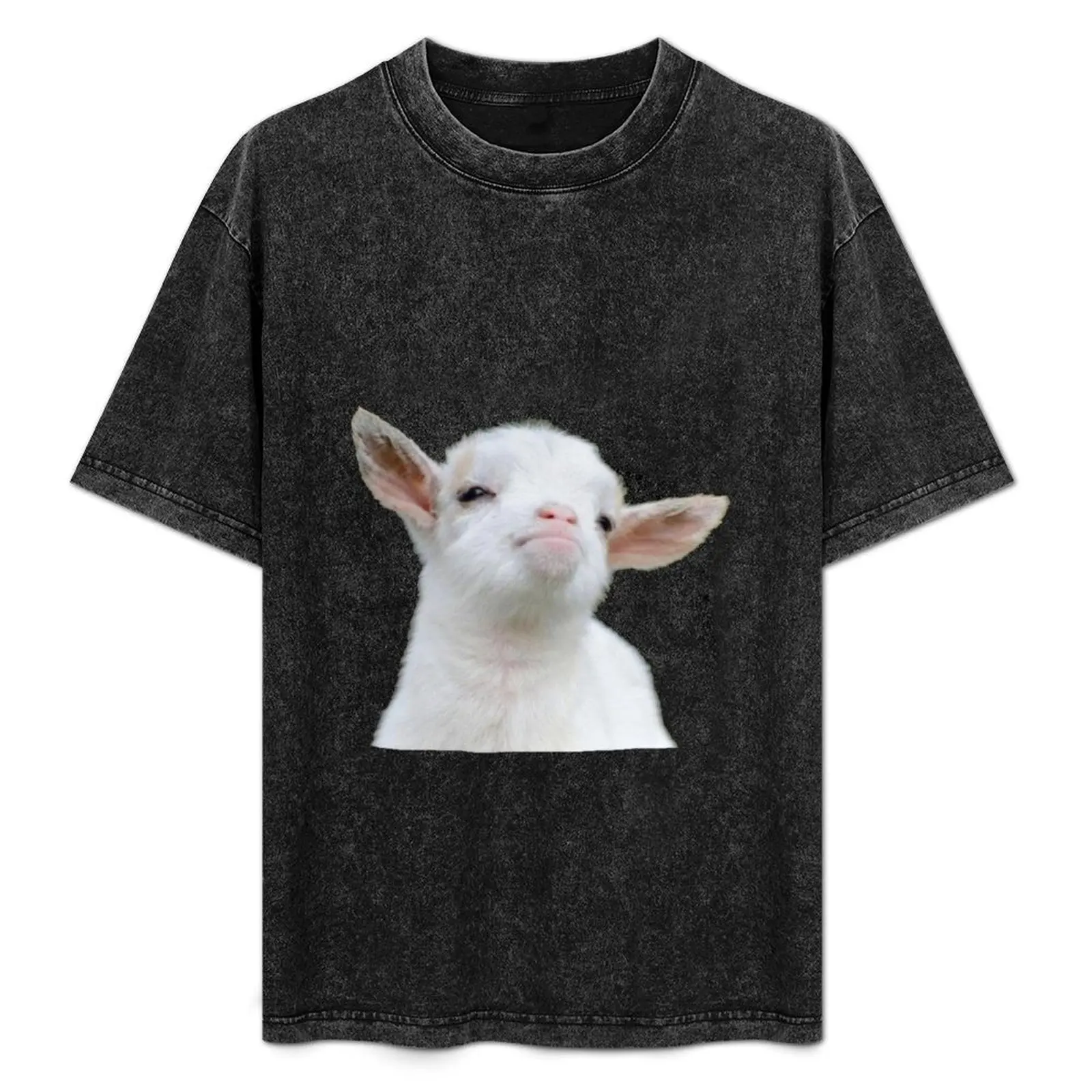 

Cute baby goat T-Shirt funny shirt cotton custom shirt affliction shirts big and tall t shirts for men