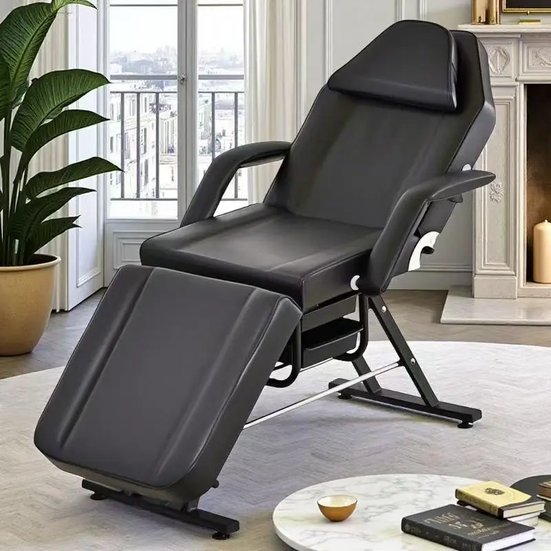 

!@！@Luxurious Modern Customized Color Adjustable Leg Beauty Massage Chair Foldable Iron Frame Multi-functional Salon Living Room