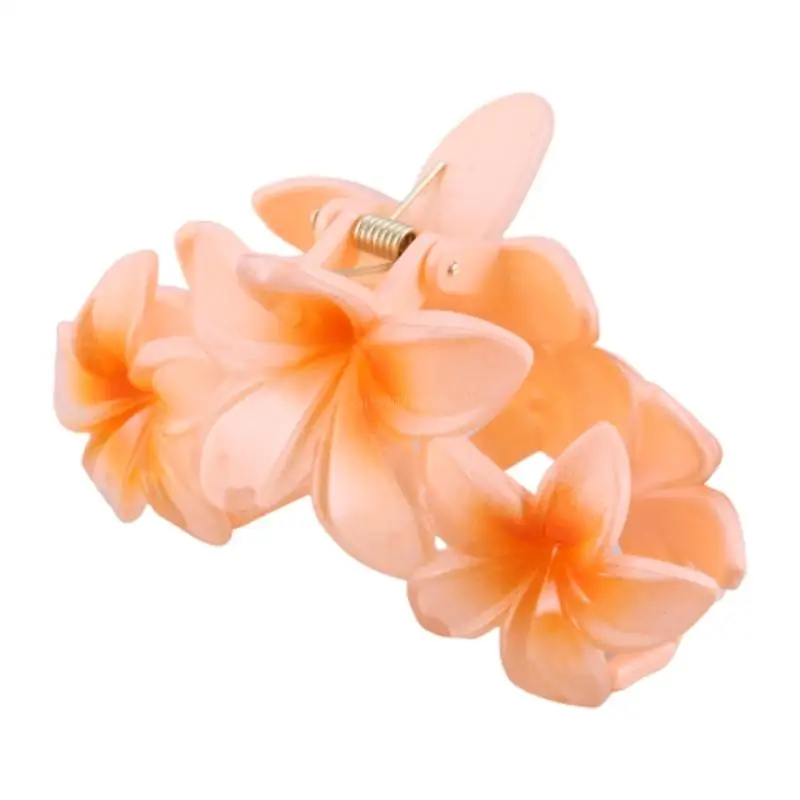 Portable Sweet Teen Hair Claw Colorful Flower Braids Ponytail Hair Clip X4YC