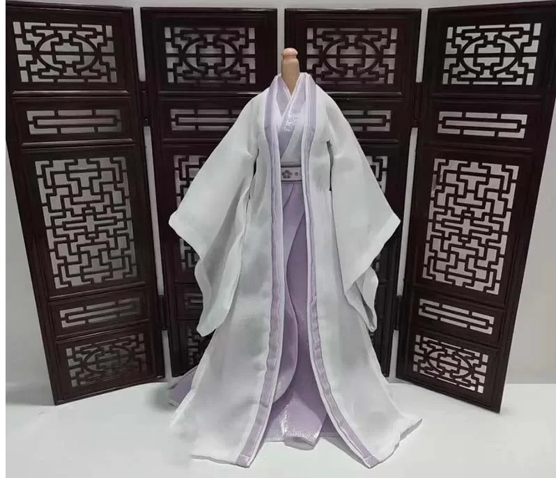 1/6 Scale Hanfu Ancient Style Dress Cosplay Costume Five Colors Clothes Model for 12in 30cm Female Soldier Action Figure Body