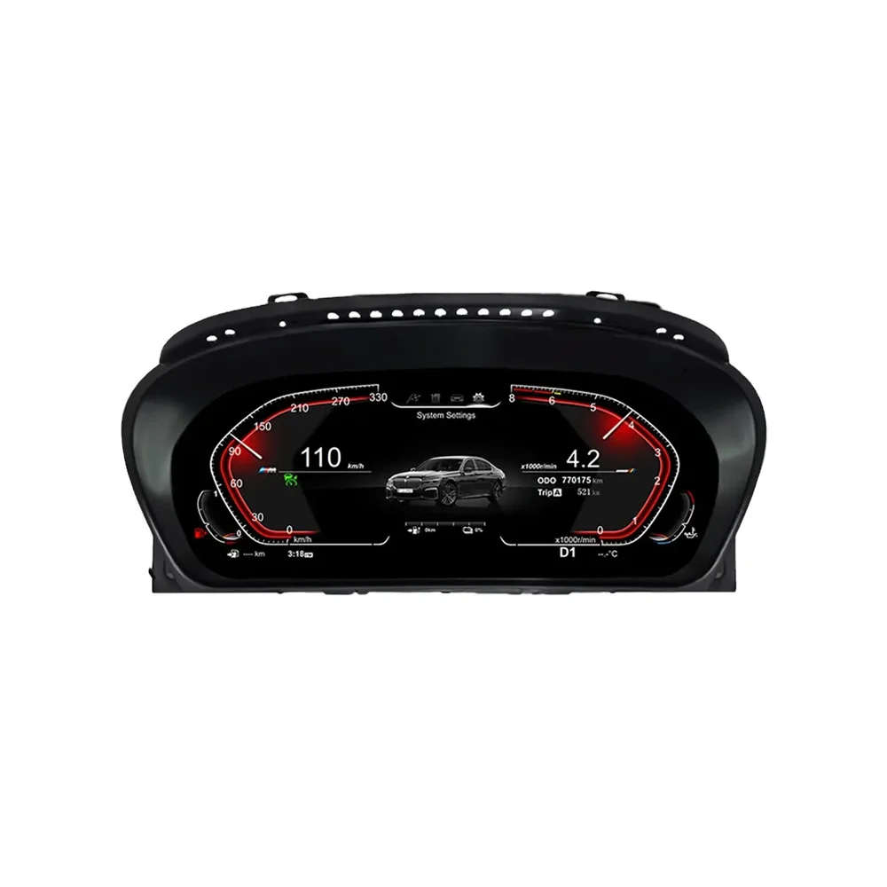 

12.3 Digital Instrument Cluster for BMW 5 Series E60 E61 2002-2009 Car LCD Dashboard Virtual Speedometer Cockpit Play and Plug