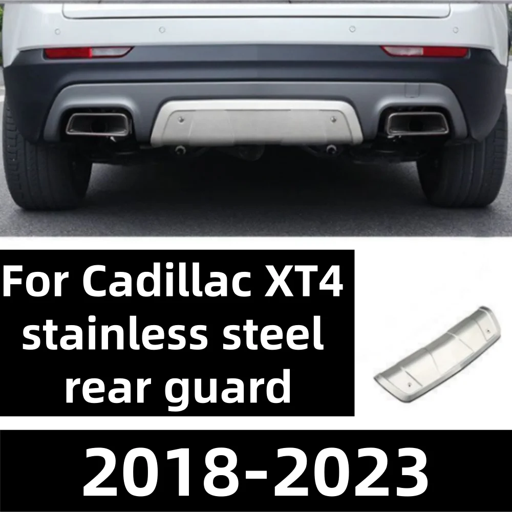 Achterbumper, roestvrijstalen beschermplaat voor de onderlip, voor XT4 2018-2023 ﻿