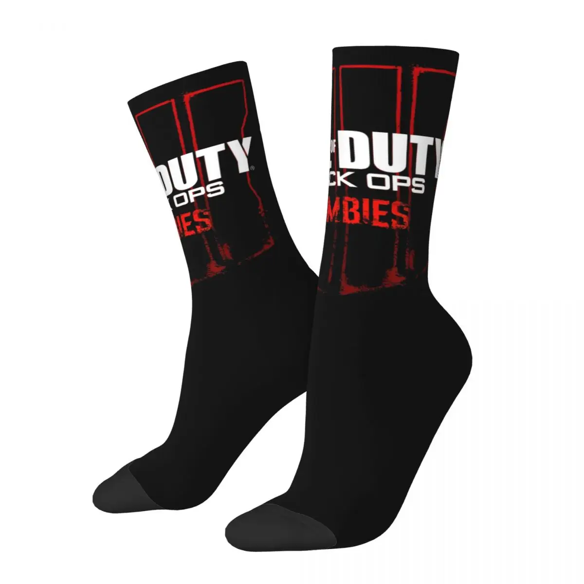 Autumn Winter Harajuku Unisex Call Of Dutys Black Ops Zombies Socks Game Sweat Absorbing Crew Socks