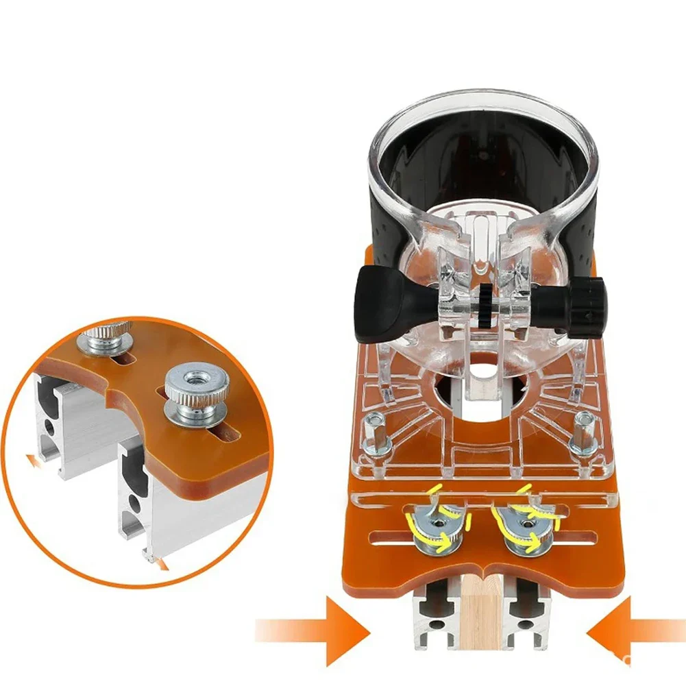 

Router Slotting Tool Compact Router Base Adaptable Thickness Range Compact And Lightweight Versatile Woodworking Router Base