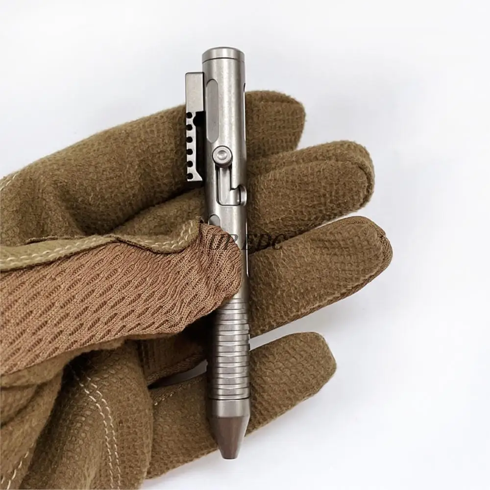 Titanium Mini EDC Bolt Pen Tactical Signature Pen Titanium Ballpoint Pen Portable Stationery Gift