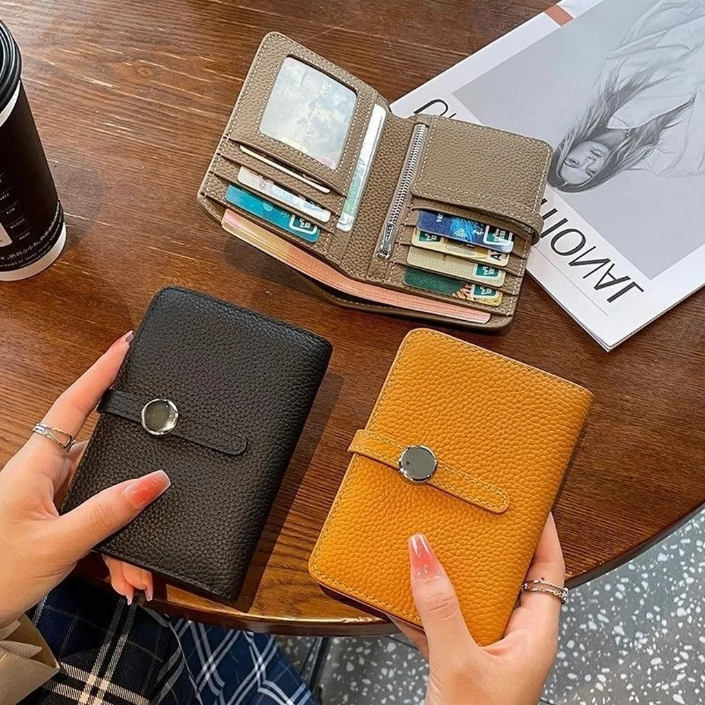 Women'S Bifold Wallet Breathable Vertical Slim Wallet Top Grain Leather Wallet Top Grain Leather Rfid Blocking Card Holder