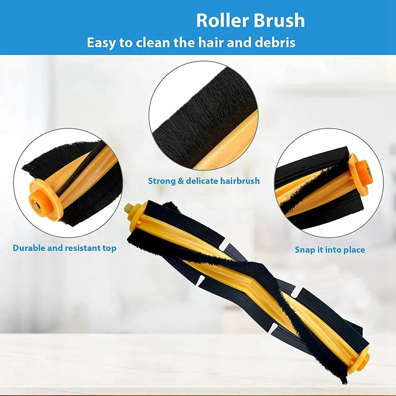 Kit de pièces de remplacement pour aspirateur robot Ecovacs Deebot OZMO T8 T8 AIVI, rouleau, brosse, sacs à poussière, accessoires, chaud