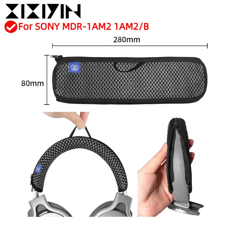 

XIXIYIN Zipper head beam grid protective cover/hook head beam cover For SONY MDR-1AM2 1AM2/B Headphone Easy to clean