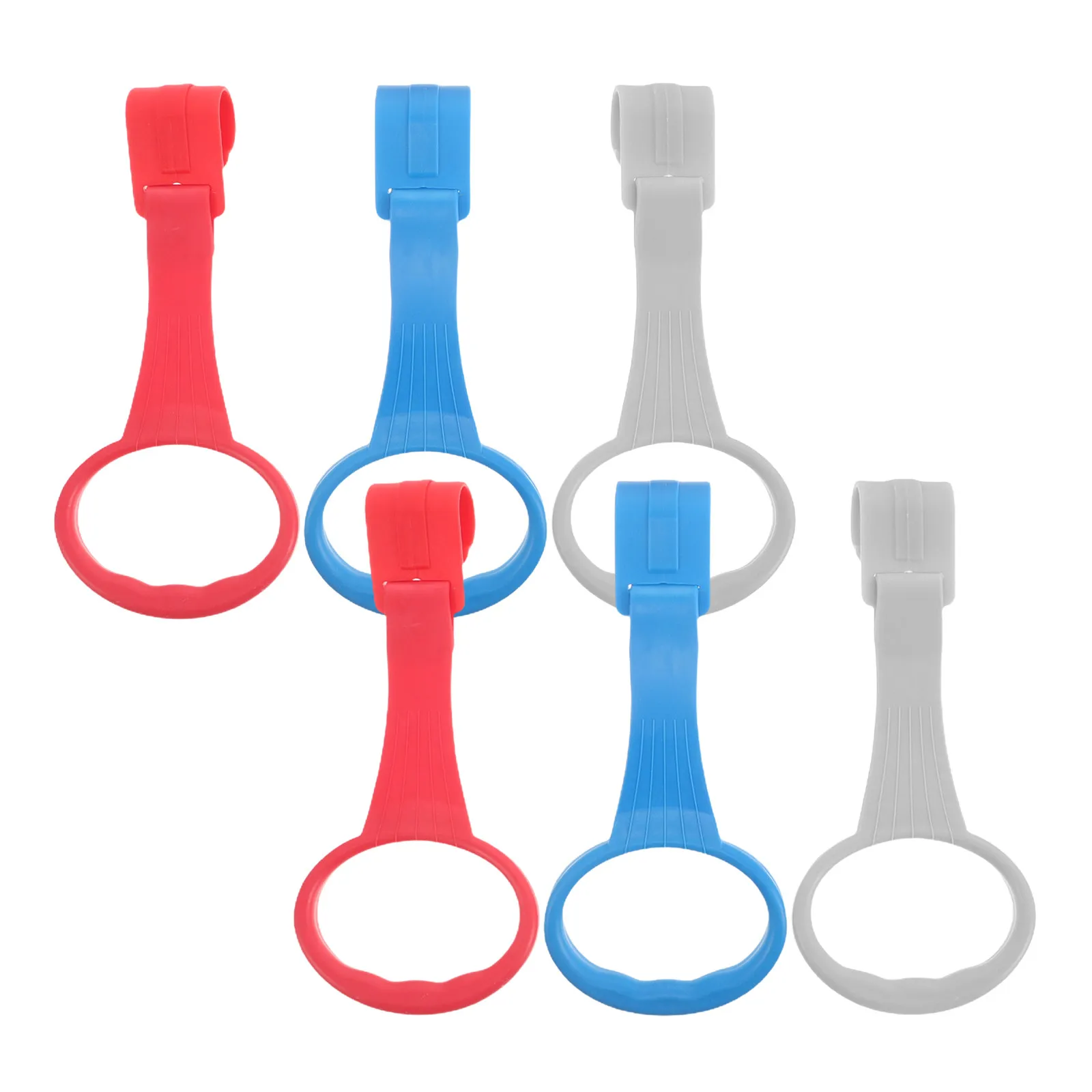 6Pcs Baby Safety Pull Rings Stable Walking Assistant Hanging Stand Rings Infant Hand Grip for Playpen Nursery Training