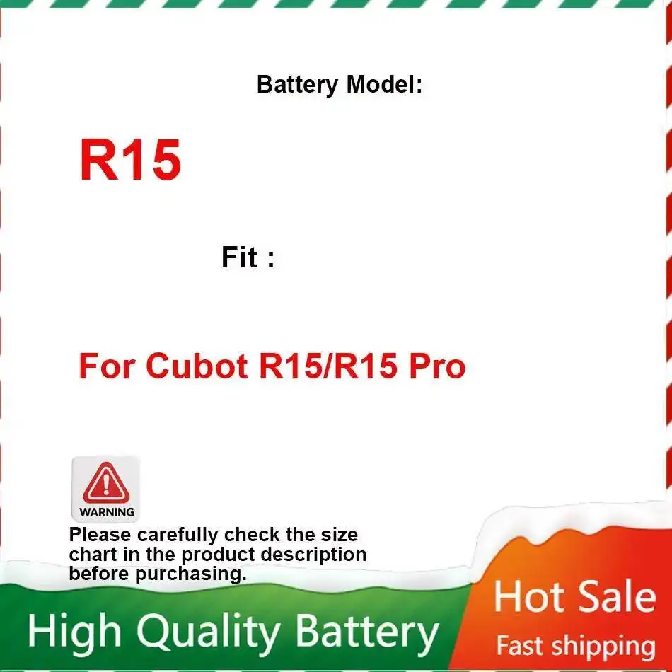 3000Mah Prolonged Performance R15 Mobile Phone Battery For Cubot Pro