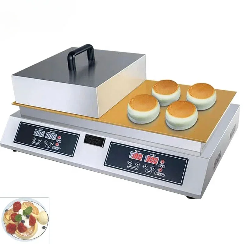 2600W Double Headed Souffl Machine Commercial Dorayaki Souffle Muffin Machine Pure Copper Digital Snack