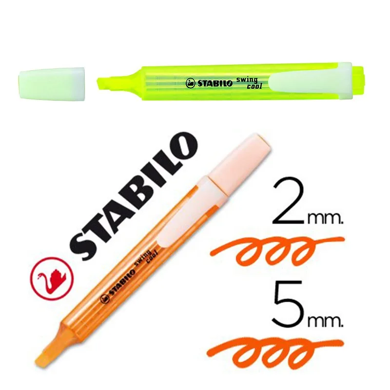 Stabillo 275 Swing cool  Marking Pen Brilliant Marking Pen Leku Highlighter Pen Student Key Points and Word Exam Pen