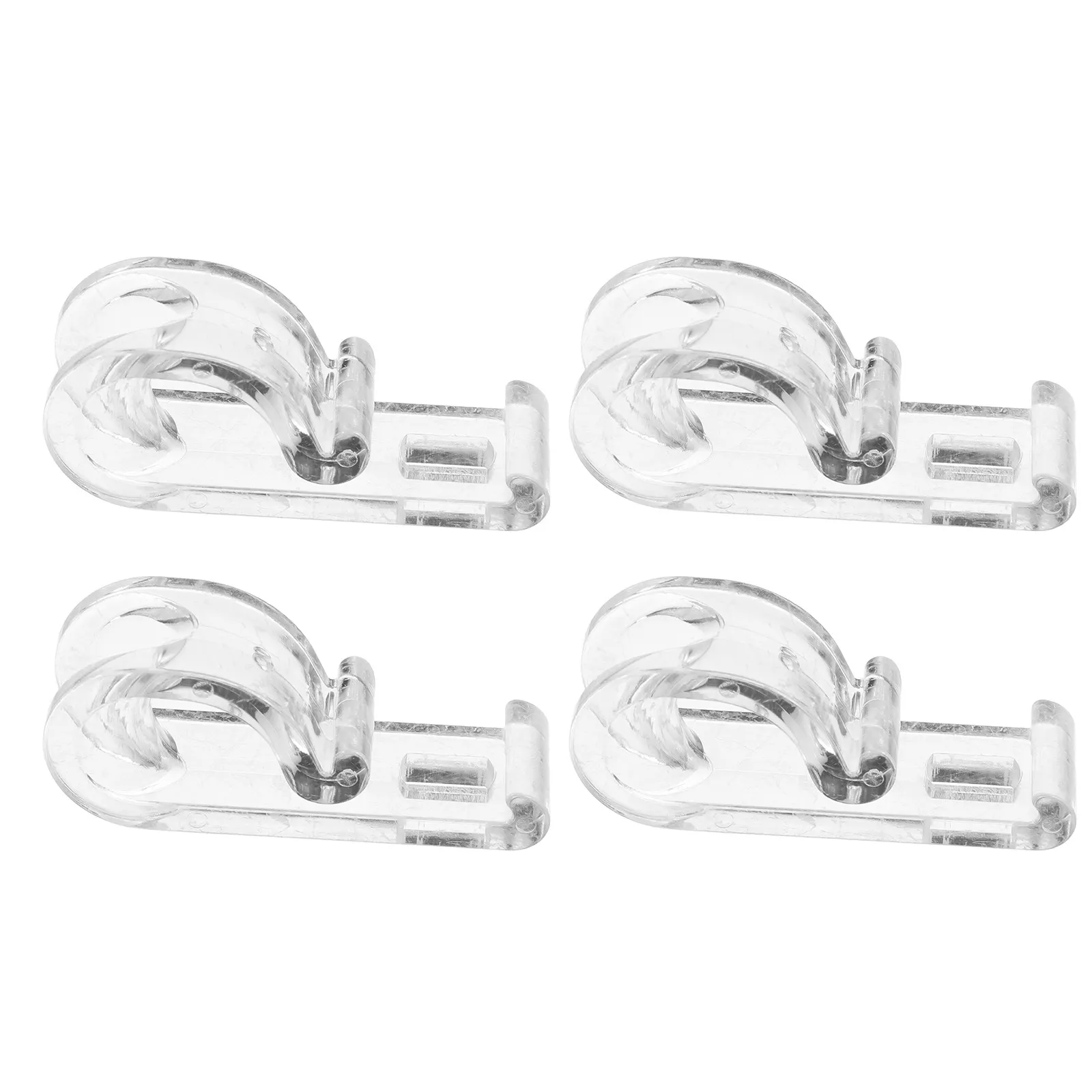 1Set Curtain Positioning Hooks Roller Blind Accessory Single Hole Fixing Hook for Beaded Chain Curtains Blinds Roller Shade