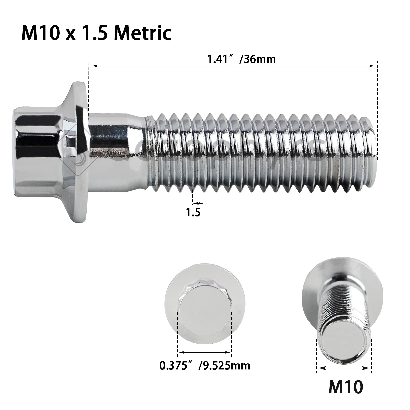 Motorcycle Front Brake Caliper Bolts Kit M10 x1.5 Metric Bolts For Harley Touring Sportster Softail Dyna Road King Street Glide - Image 4