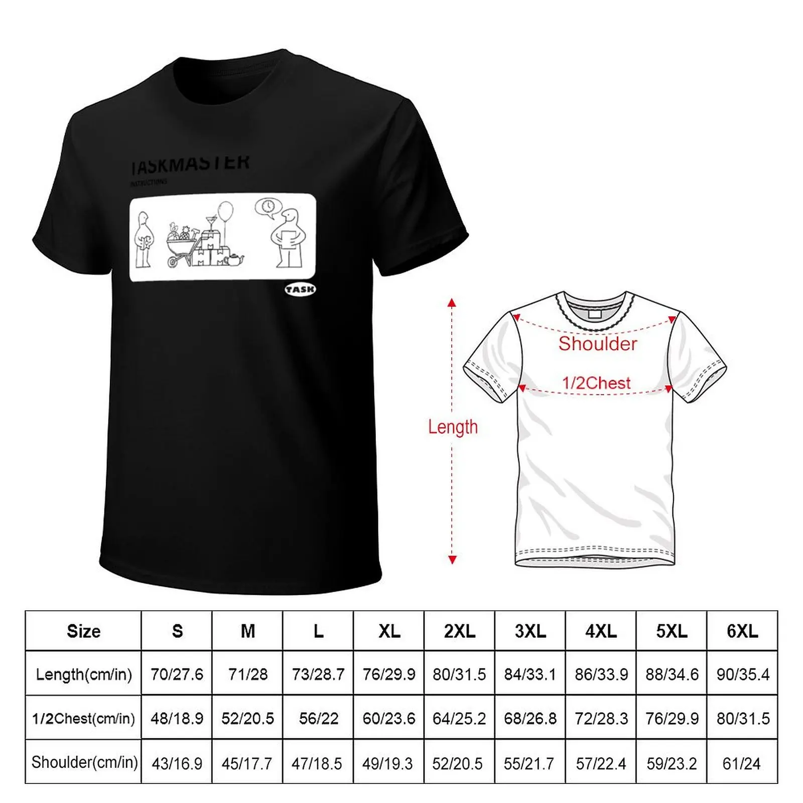 Instructions Taskmaster UK T-Shirt Urban Style Print T-Shirt