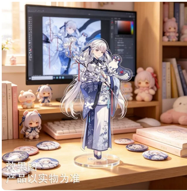 Anime Wuthering Waves Jinhsi Changli Youhu Acrylic Stand Figure Model Plate Cosplay Collection Desktop Decor Gifts New XYZ