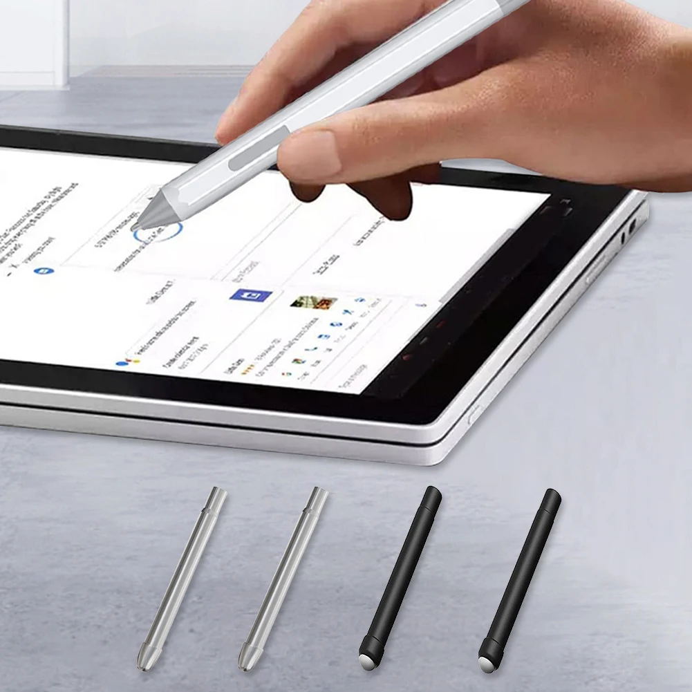 

Metal HB Pen Tips with Clip Replacement Pen Nibs Kit Titanium Alloy HB Tips Replacement for Microsoft Surface Pro 7 6 5 4 Series