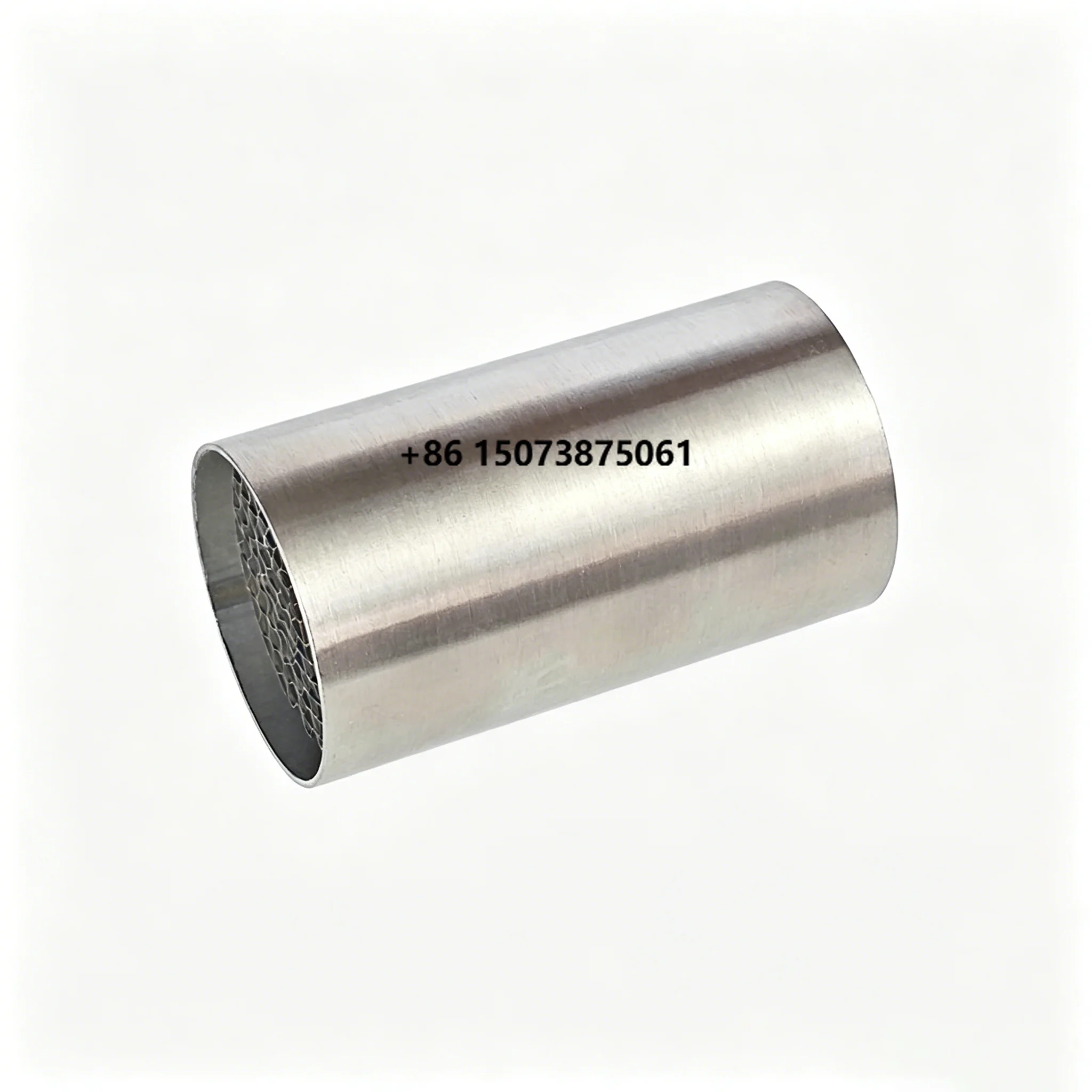 Motorcycle Muffler with 200 Cell Catalytic Converter Metal Catalyst Honeycomb Substrate for Custom Motorcycle Exhaust