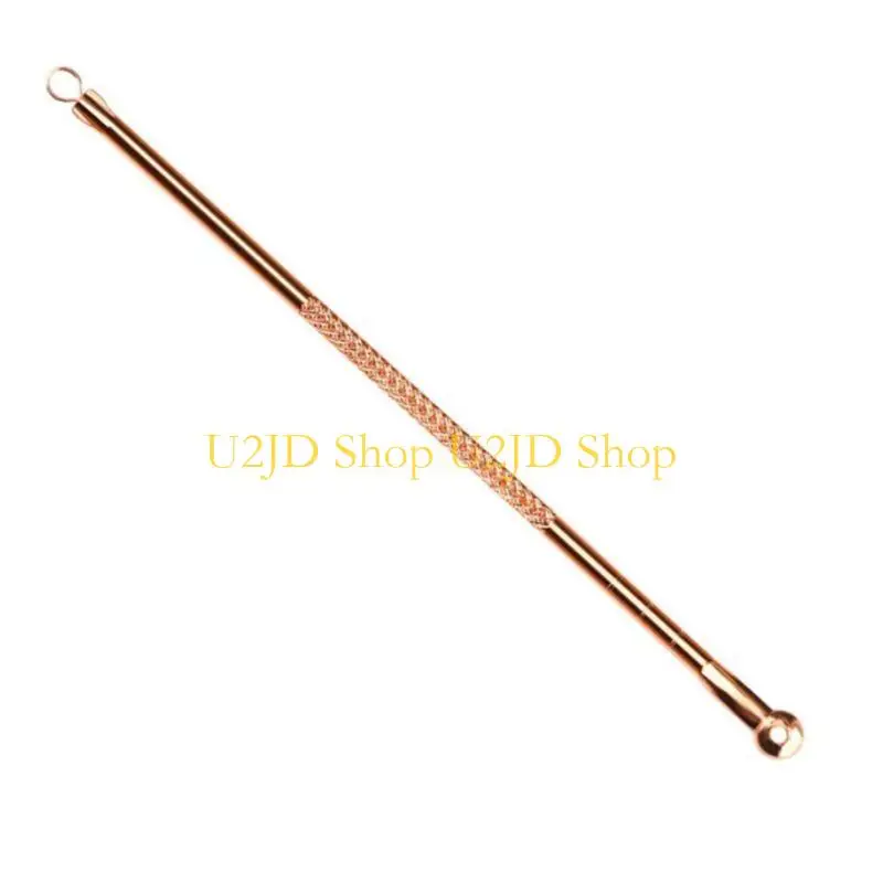 U2JD 4pcs/conjunto ouro aço inoxidável ACNE REMOVER ACULADOR ACNETENS ACULHAS PIMPLE COMEDONE DUBL